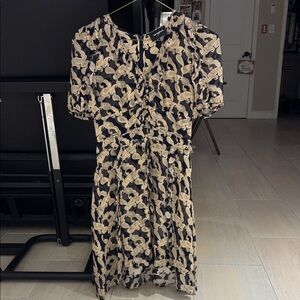 The Kooples Black and Cream Dress